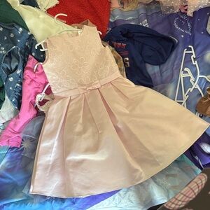 Pink Floral Kids Formal Dress